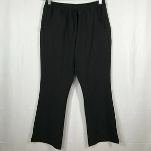 Orren Scrub‎ Pants Womens Medium Black Stretch Skidaway Nursing Flare